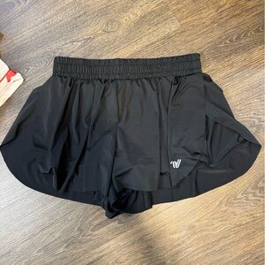 Women’s Black Athletic Running Shorts